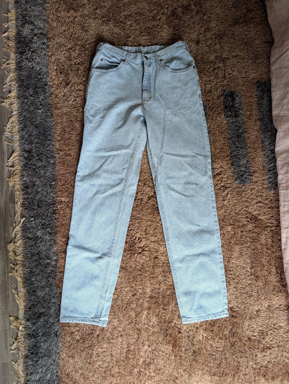 Lee High-Rise Pale Blue Straight Jeans - 34x34